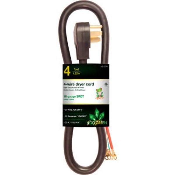 Gogreen GoGreen Power, , Dryer Cord Black - 4 Ft GG-27304